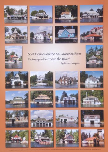 Boat Houses on the St. Lawrence River Poster